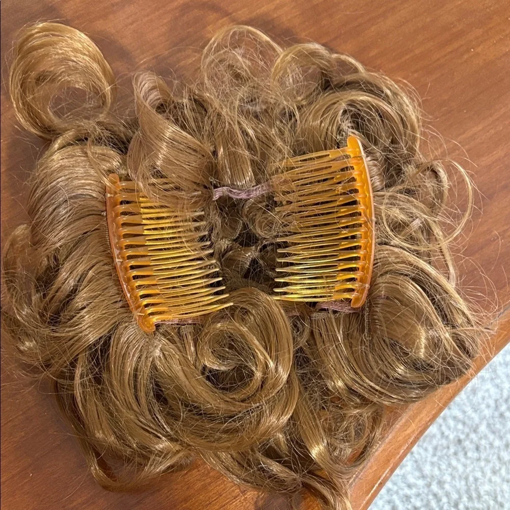 Curly Brown Hair Wig/clip